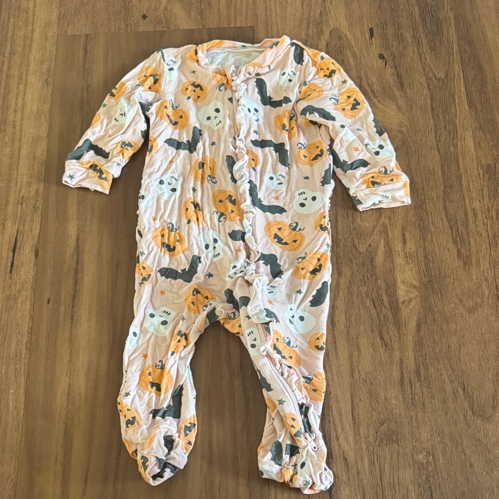 Spooky Pumpkin and Ghost Kids Pajama Set